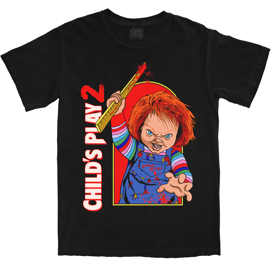 CHILD’S PLAY 2: VERY NAUGHTY - T-SHIRT (BLACK) - Image 3