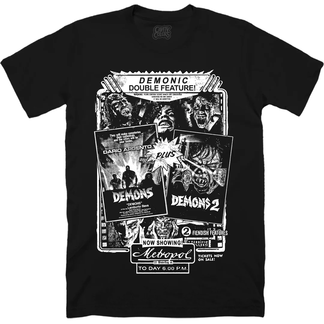 DEMONS DOUBLE FEATURE - T-SHIRT (GLOW IN THE DARK) - Image 2