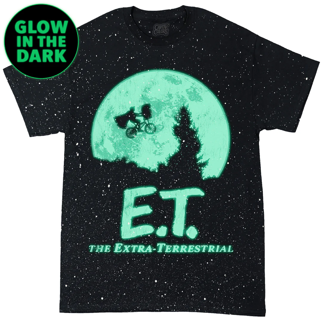 E.T. RETRO ICON - STARRY NIGHT T-SHIRT - GLOW IN THE DARK (LIMITED EDITION OF 100) - Image 2