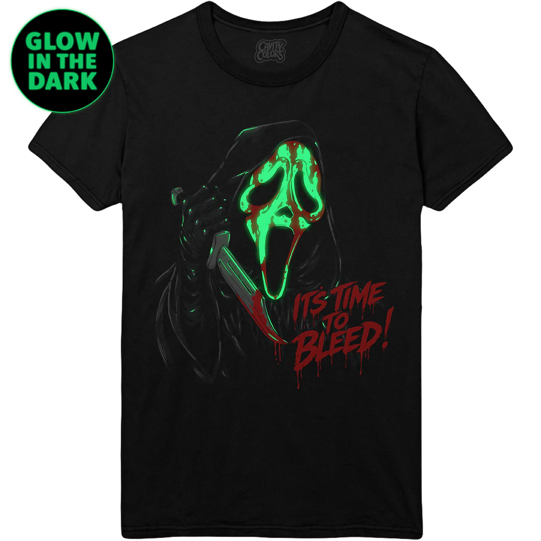 GHOST FACE: BLEEDING - GLOW IN THE DARK T-SHIRT - Image 2