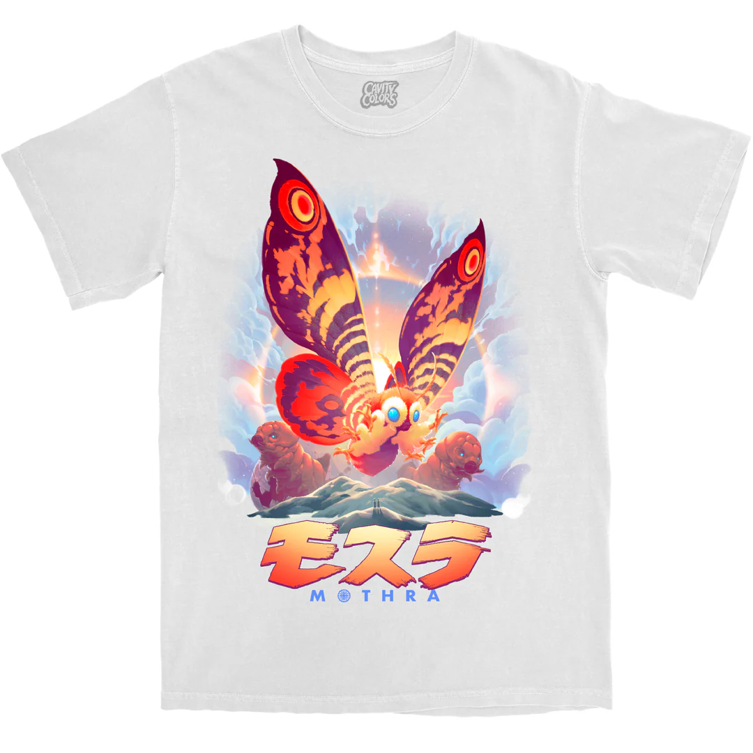 MOTHRA: RADIANCE - WHITE T-SHIRT - Image 3